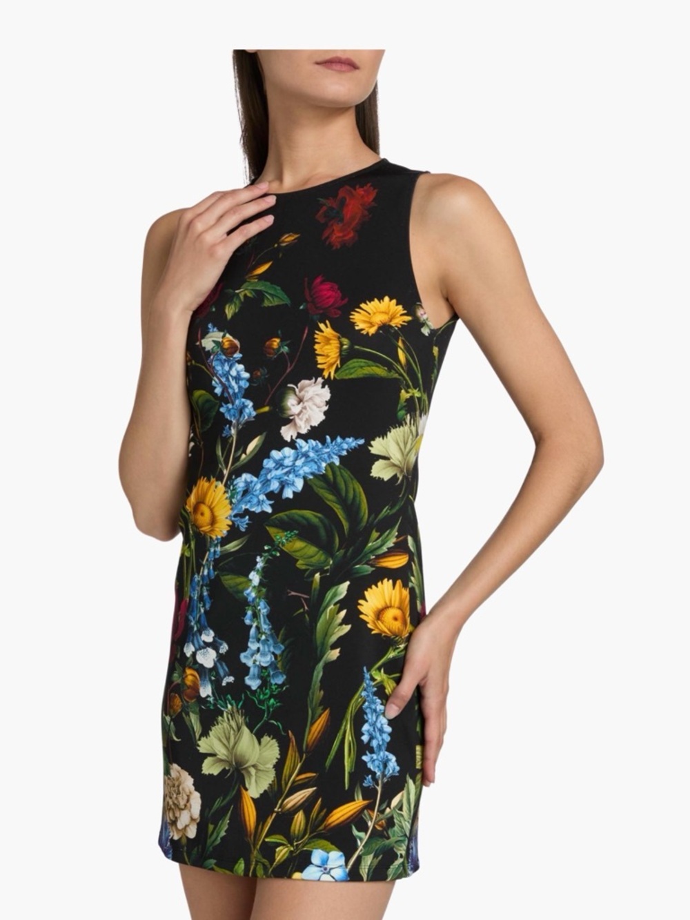 ALICE + OLIVIA
Wynell Floral Sleeveless Sheath Minidress